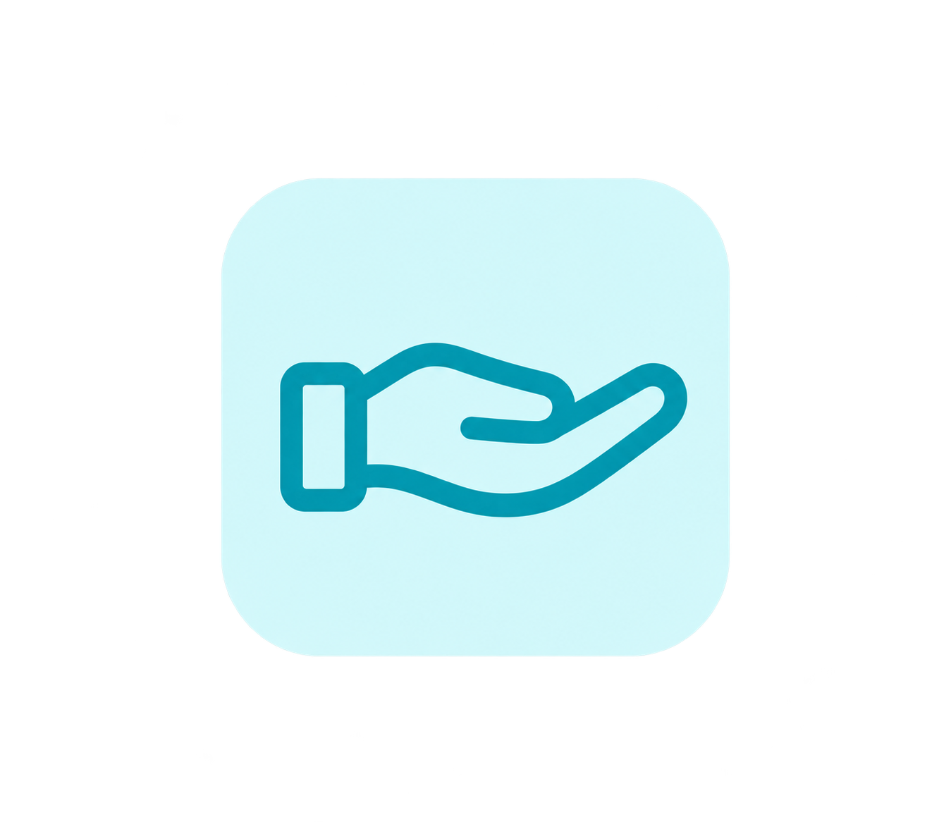 Pastel Open Hand App Icon